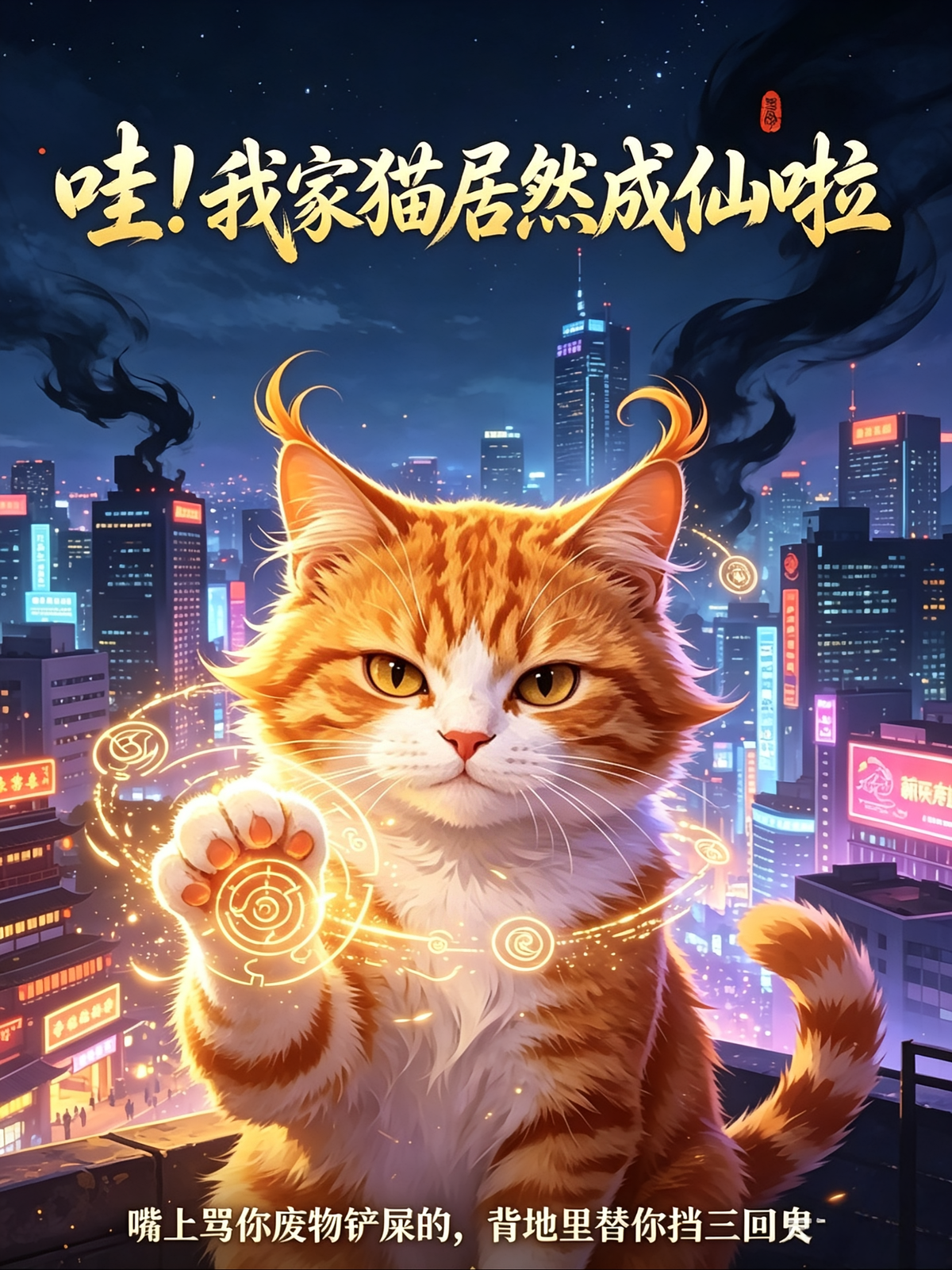 哇！我家猫居然成仙啦！