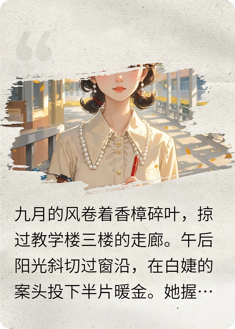 白老师与高老师，九月香樟落