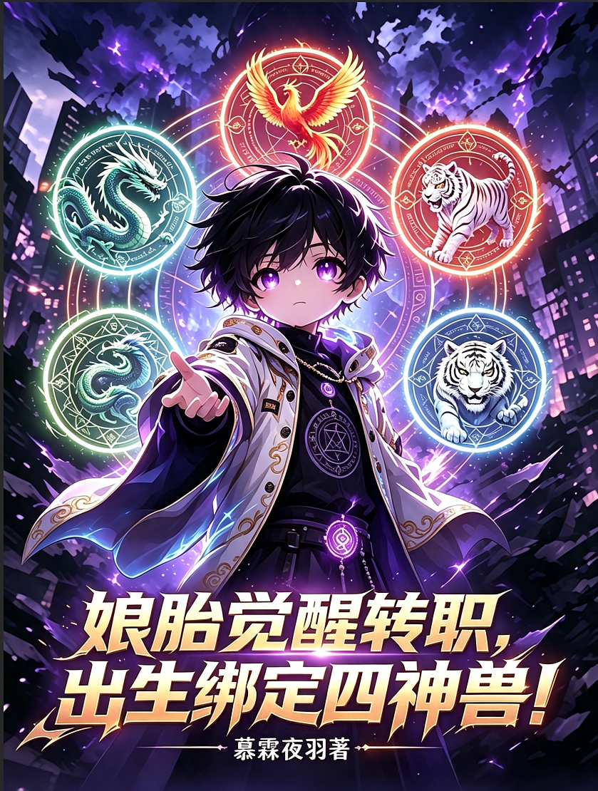 娘胎觉醒转职，出生绑定四神兽！