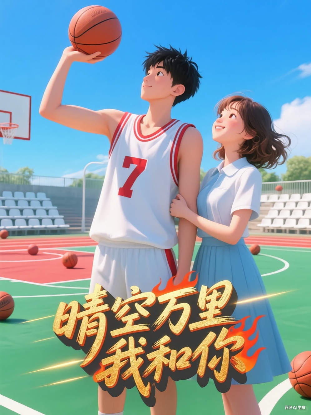 晴空万里我和你