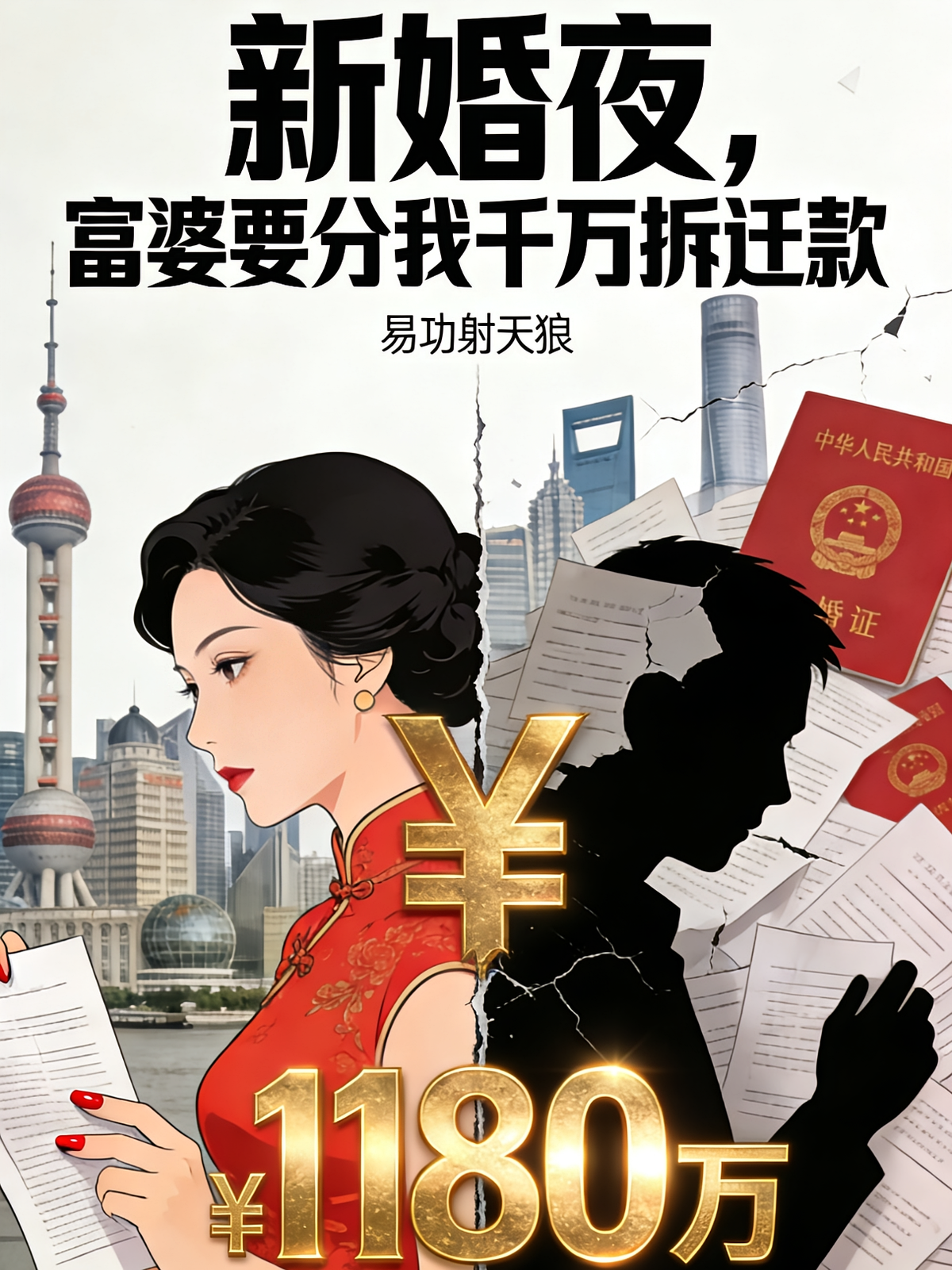 新婚夜，富婆要分我千万拆迁款