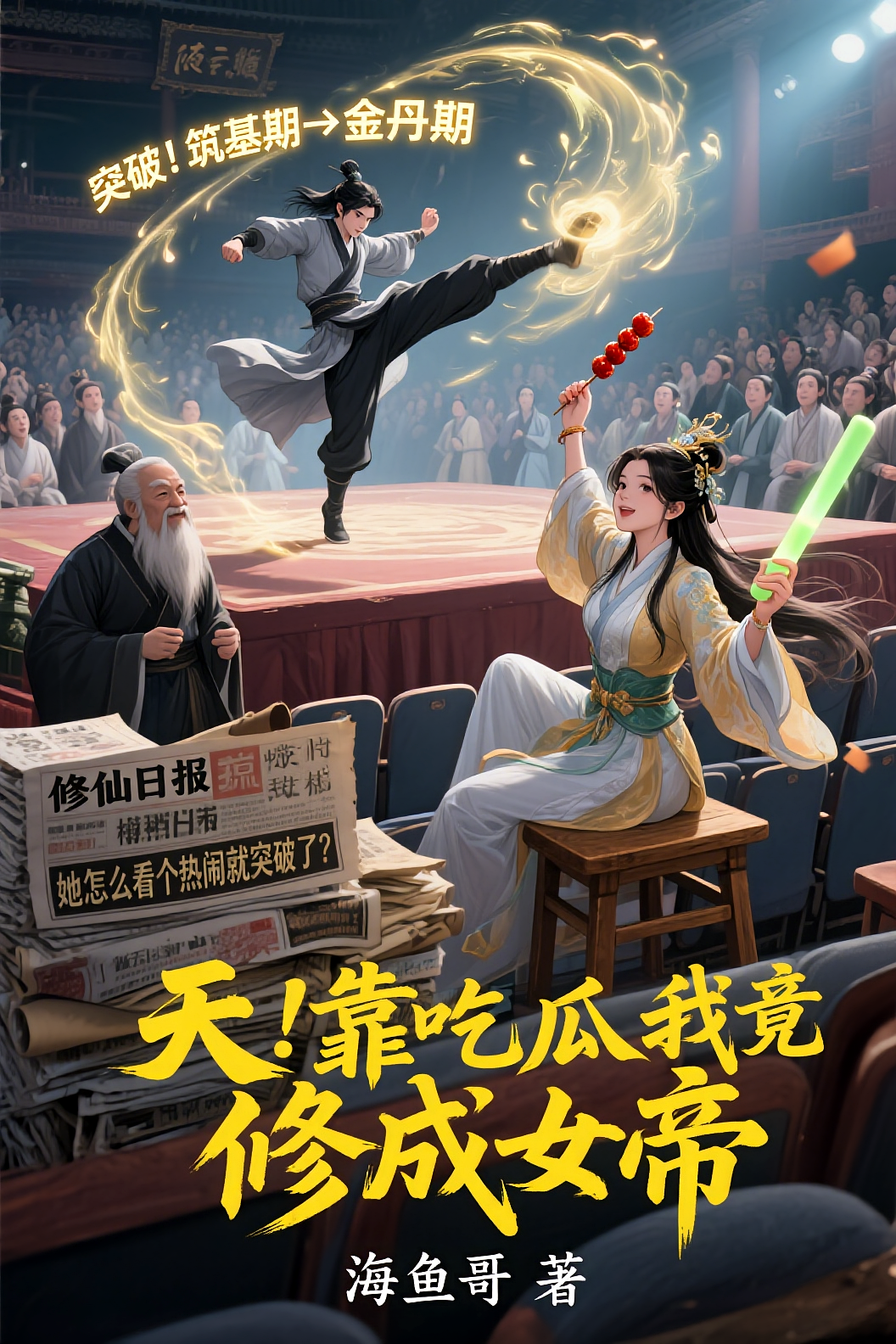 天！靠吃瓜我竟修成女帝