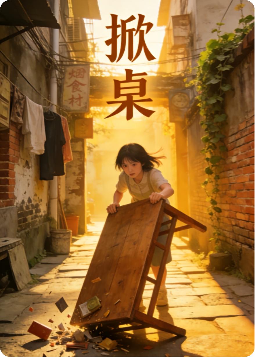 掀桌，