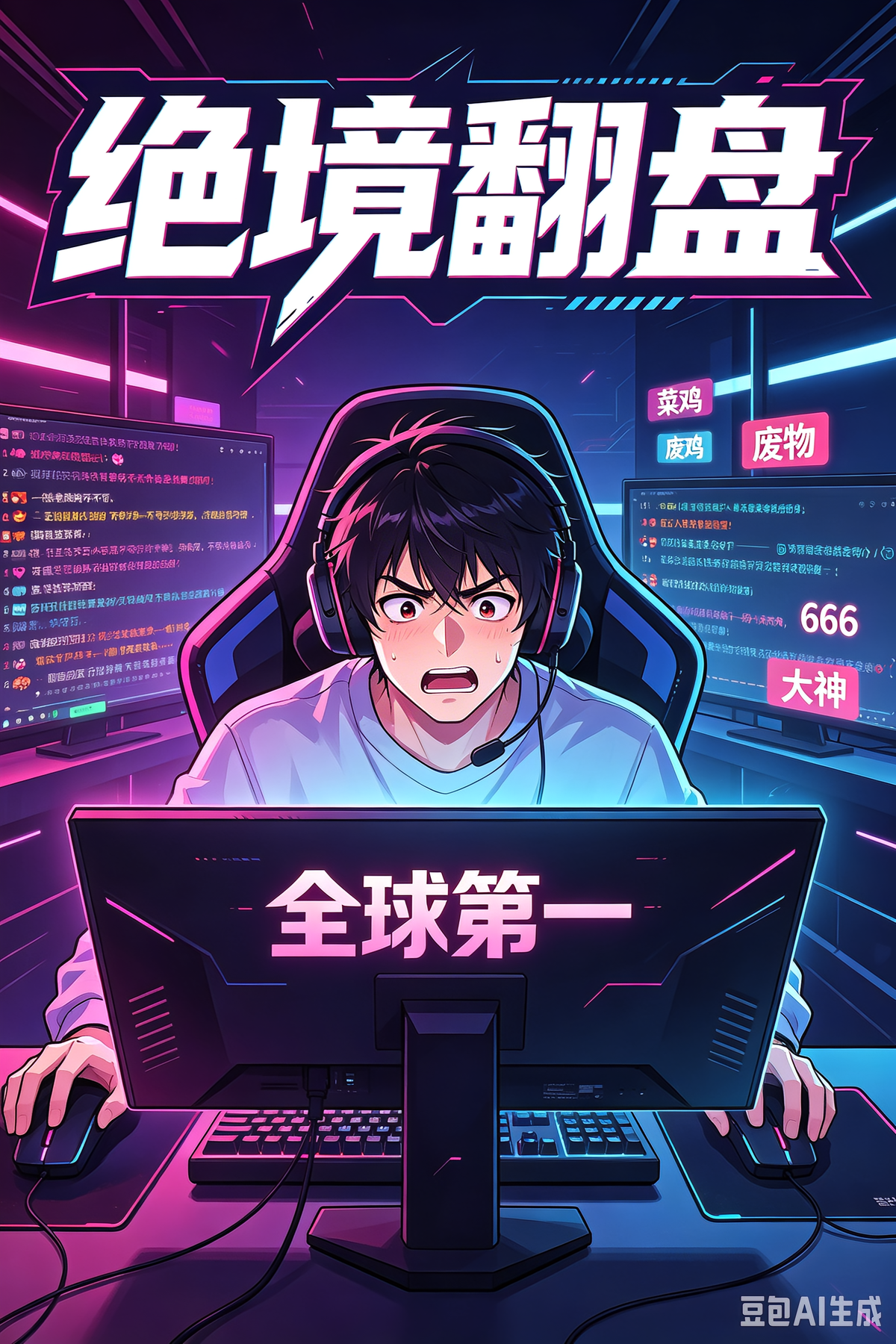 绝境翻盘：游戏废柴逆袭顶流主播