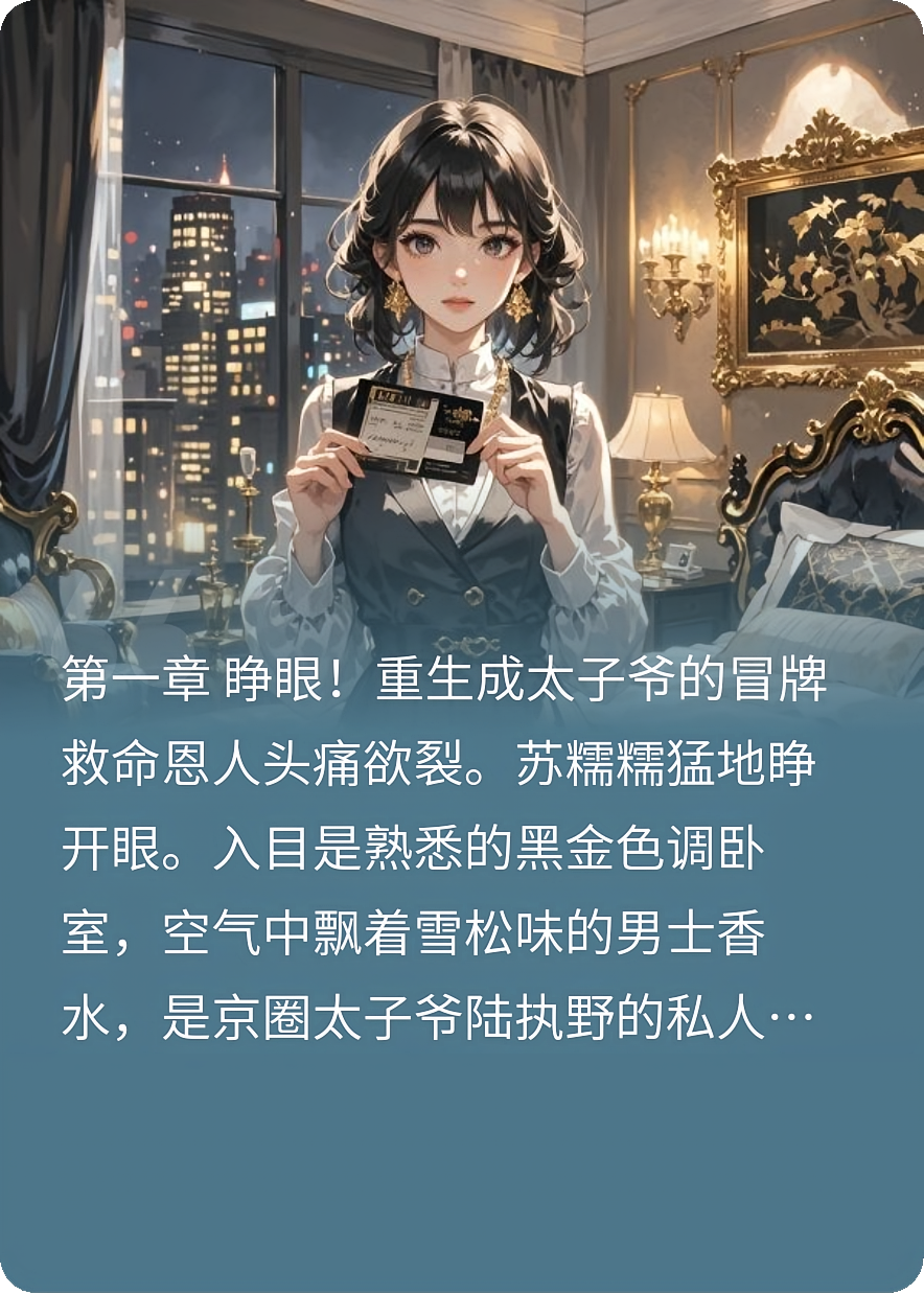 睁眼！太子爷的恶毒女友重生了