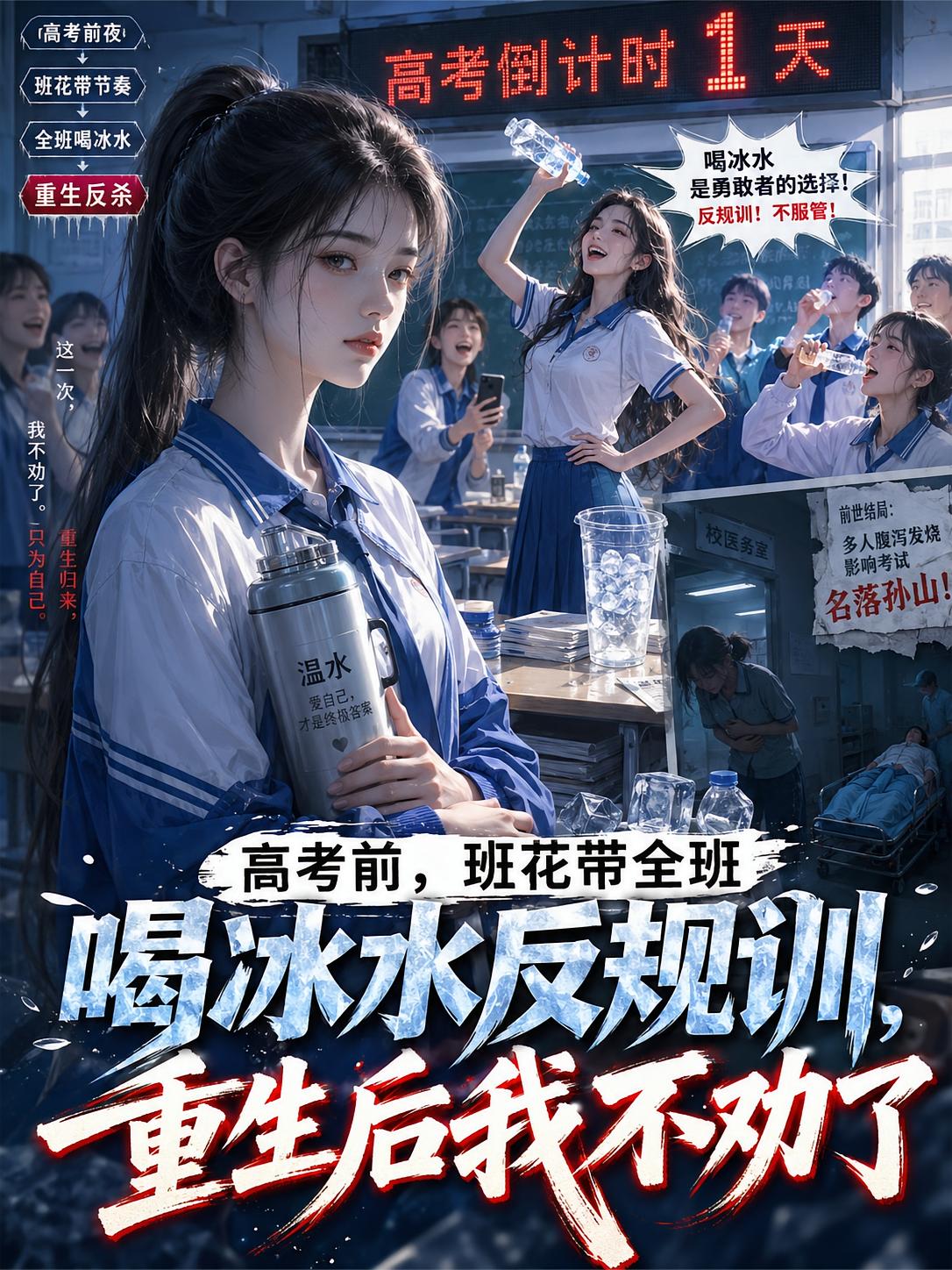 高考前，班花带全班喝冰水反规训，重生后我不劝了