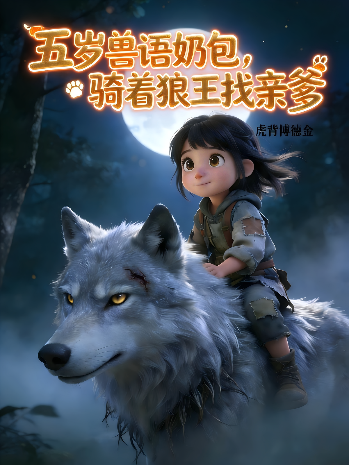 五岁兽语奶包，骑着狼王找亲爹