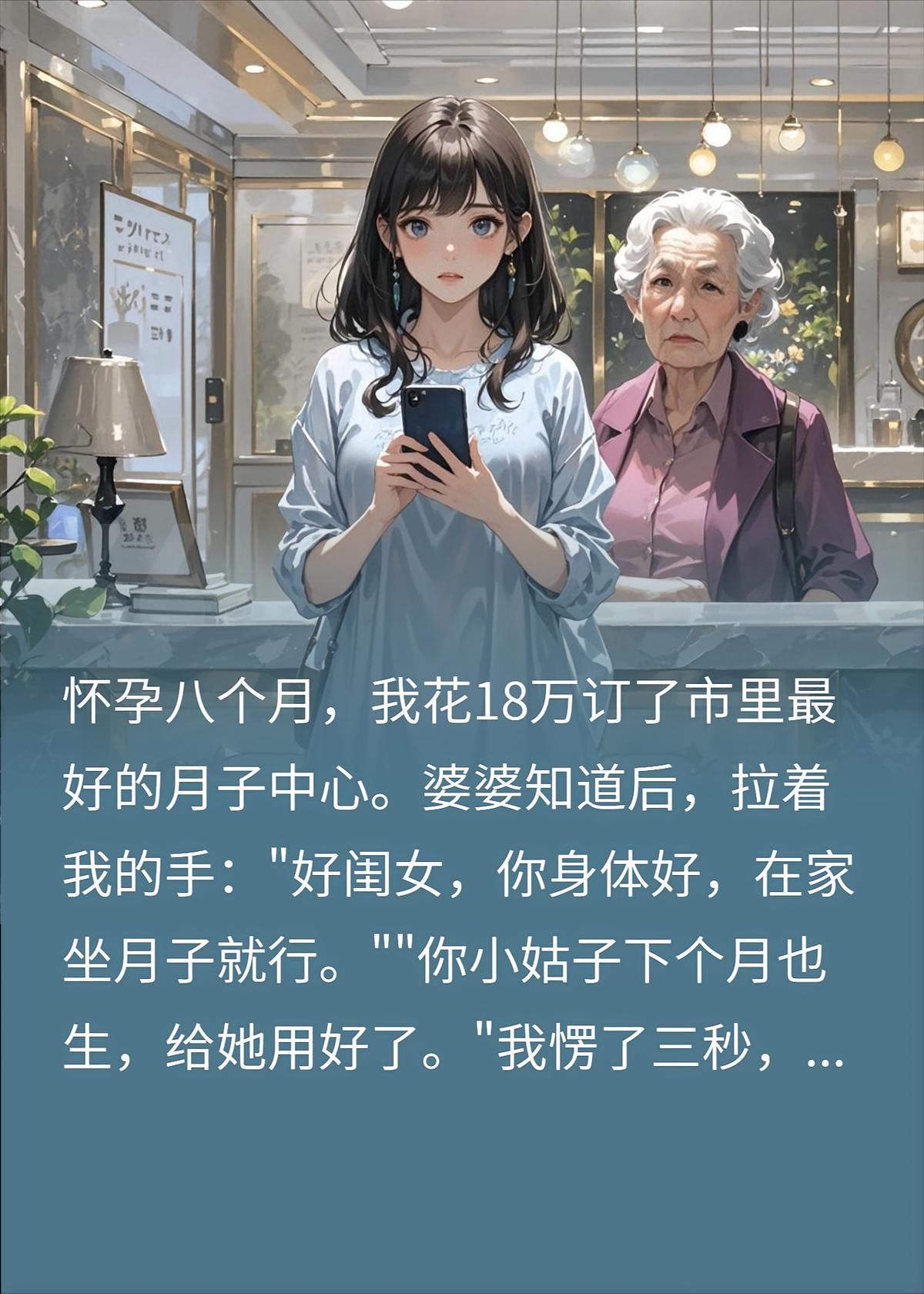 想白嫖18万月子房？我秒退单，婆婆崩溃了