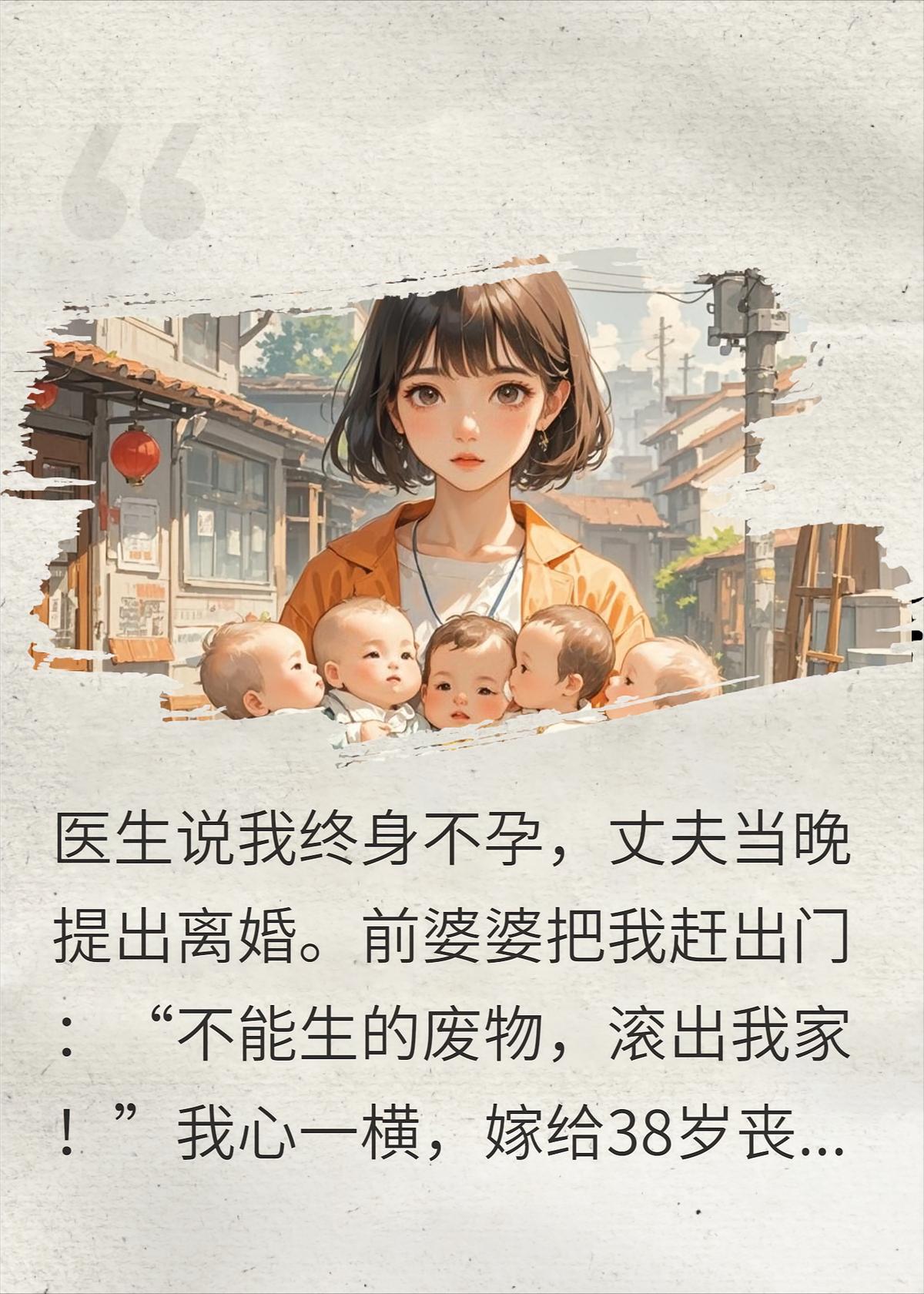 婆婆骂我不下蛋，离婚后再嫁我生4胞胎，前夫疯了