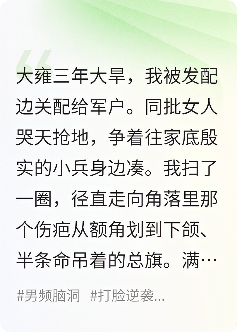 穿成边关罪婢，我靠囤粮养活整个营