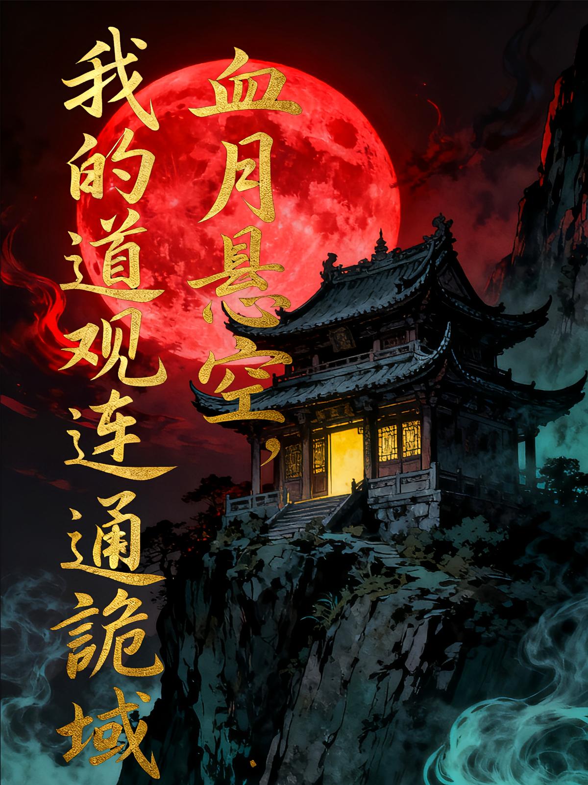 血月悬空，我的道观连通诡域