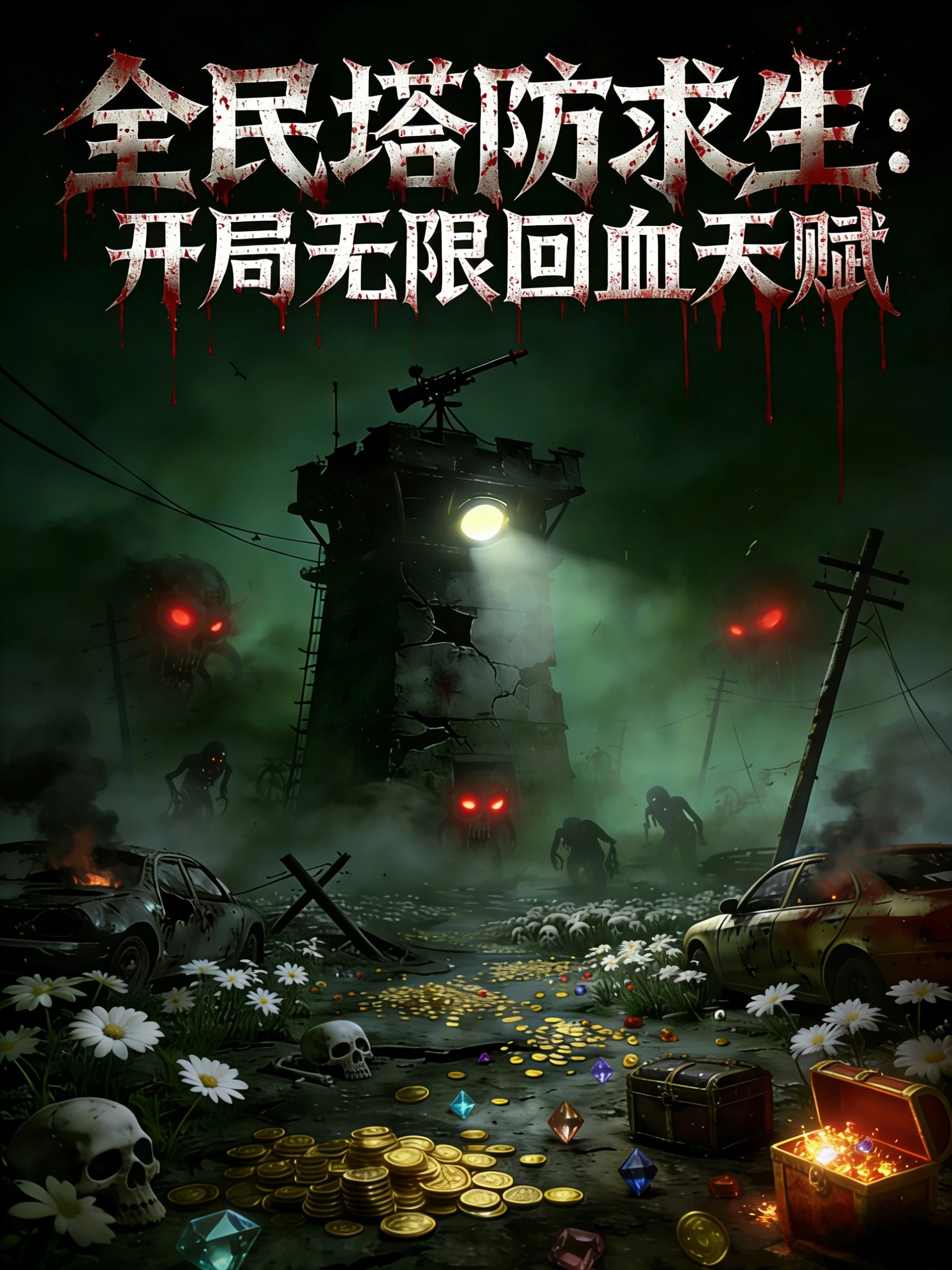 全民塔防求生：开局无限回血天赋