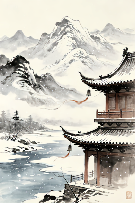 雪满江山风满楼