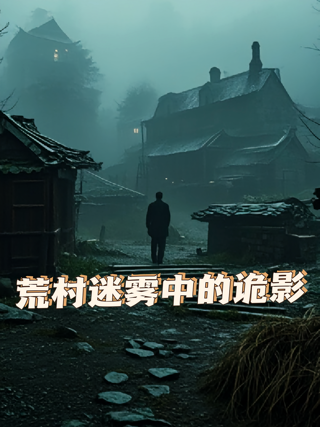 荒村迷雾中的诡影