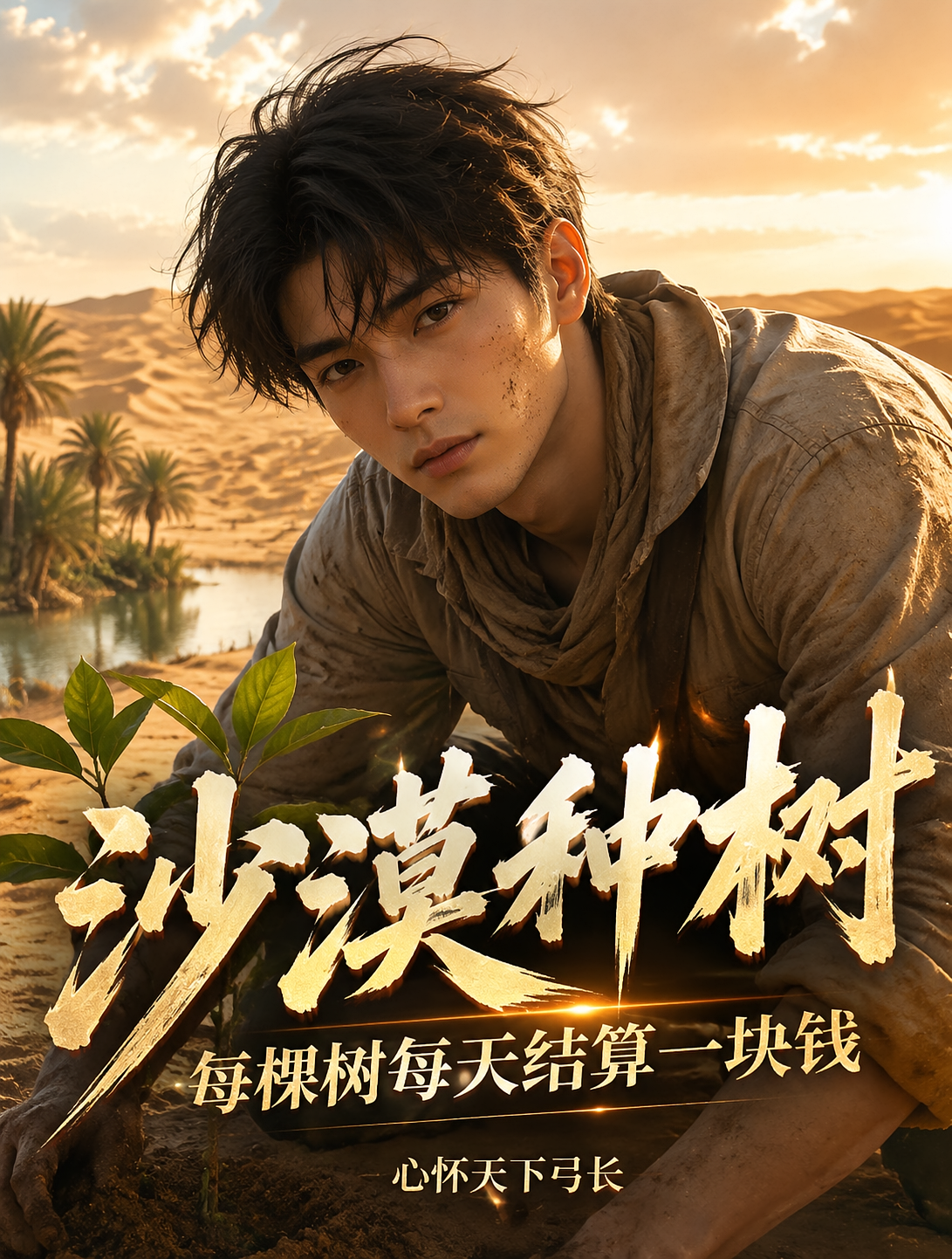 沙漠种树：每棵树每天结算一块钱