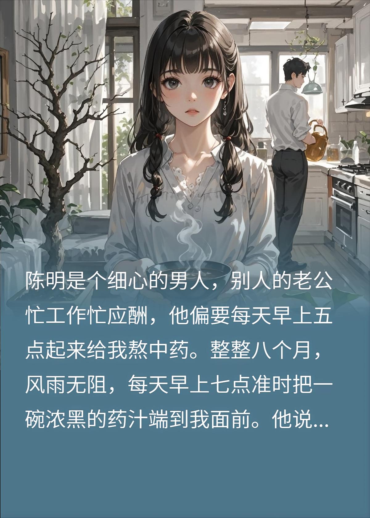 发现老公熬备孕药是绝育药后，我每天偷偷倒进他的汤里