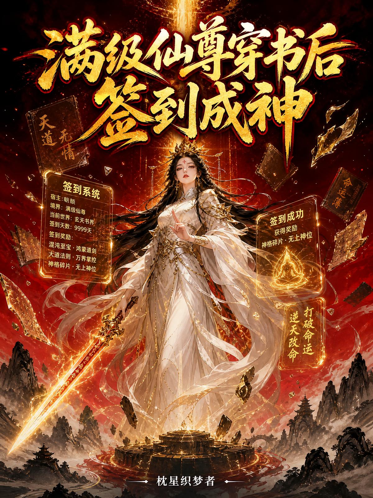 满级仙尊穿书后签到成神