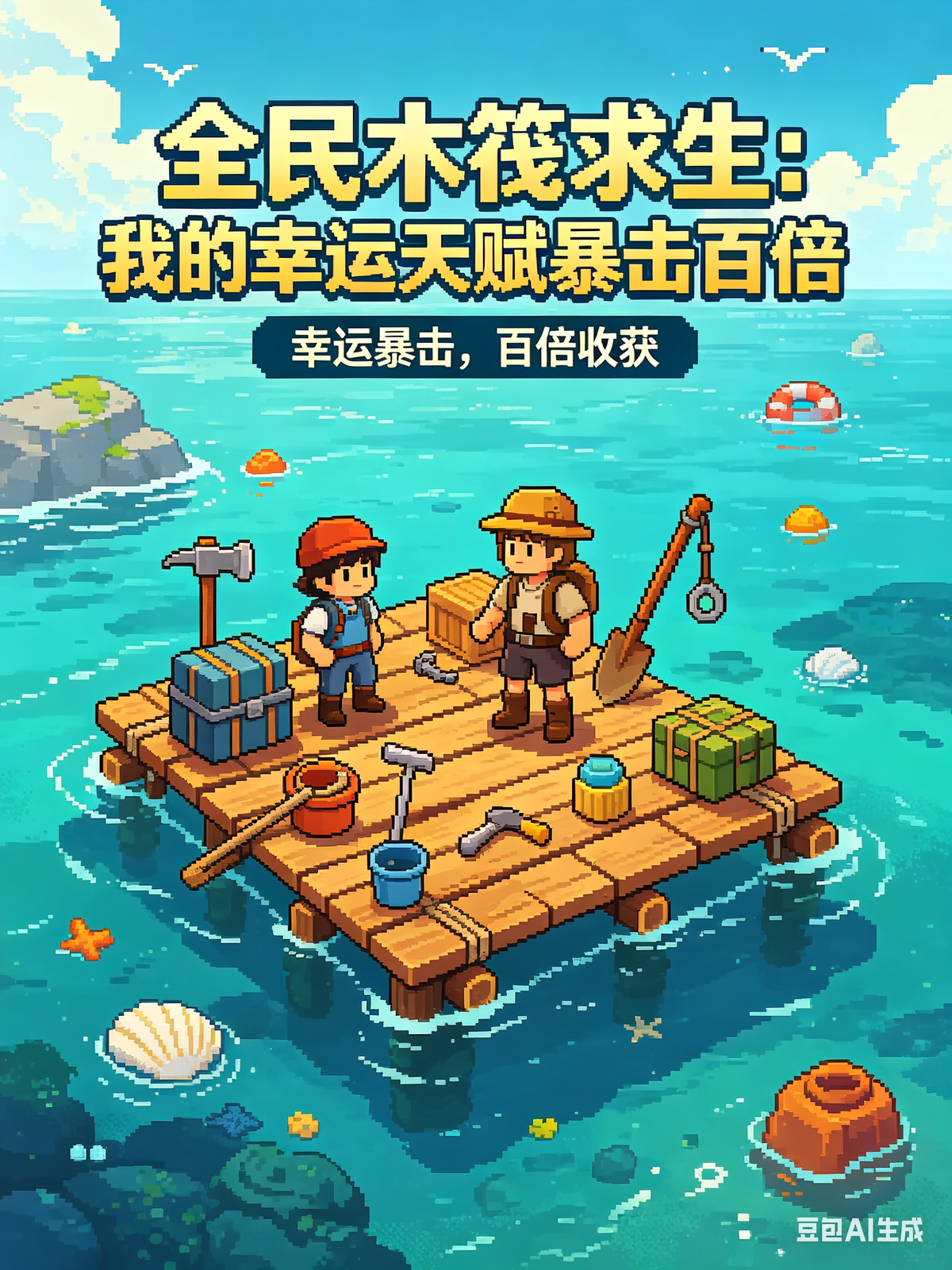 全民木筏求生：我的幸运天赋暴击