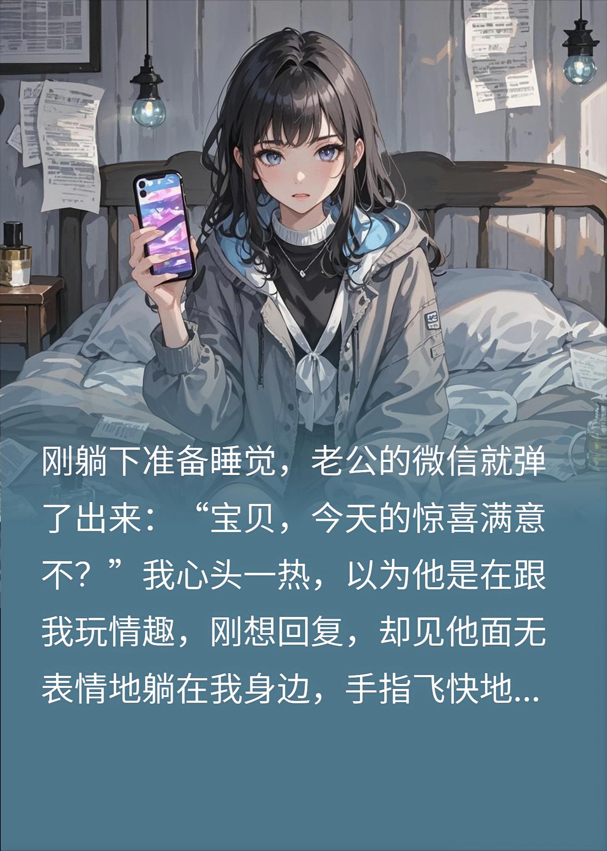 半夜收到老公短信:满意吗？我回头一看，心直接凉透