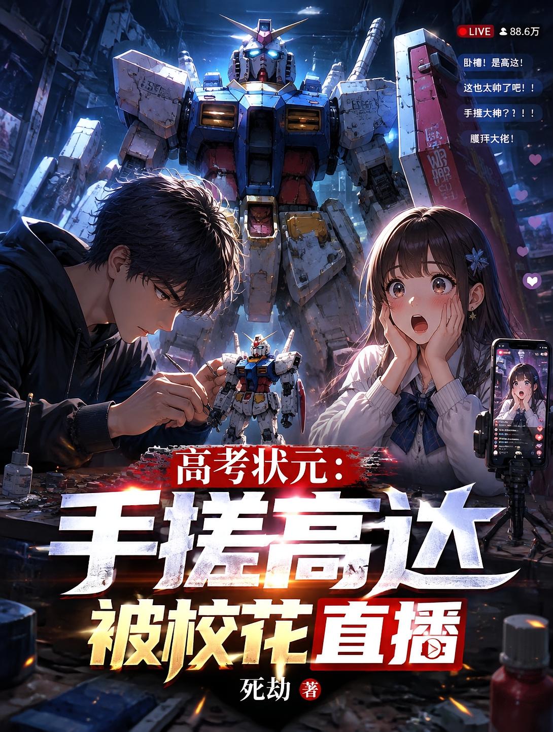 高考状元：手搓高达被校花直播