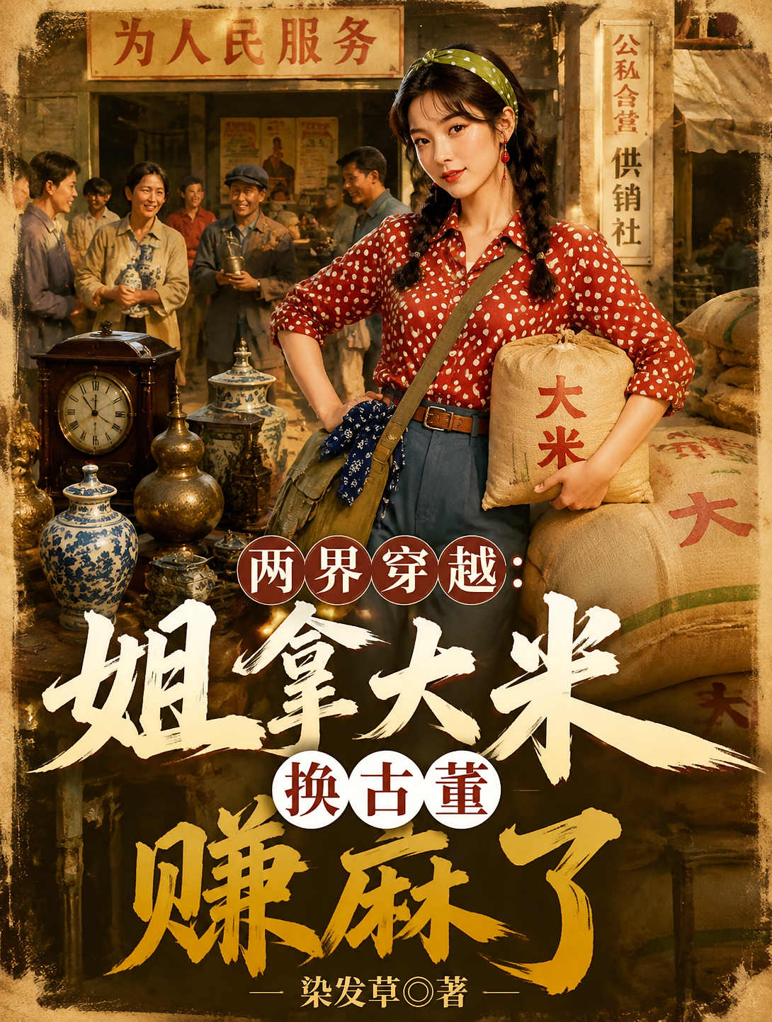 两界穿越：姐拿大米换古董赚麻了