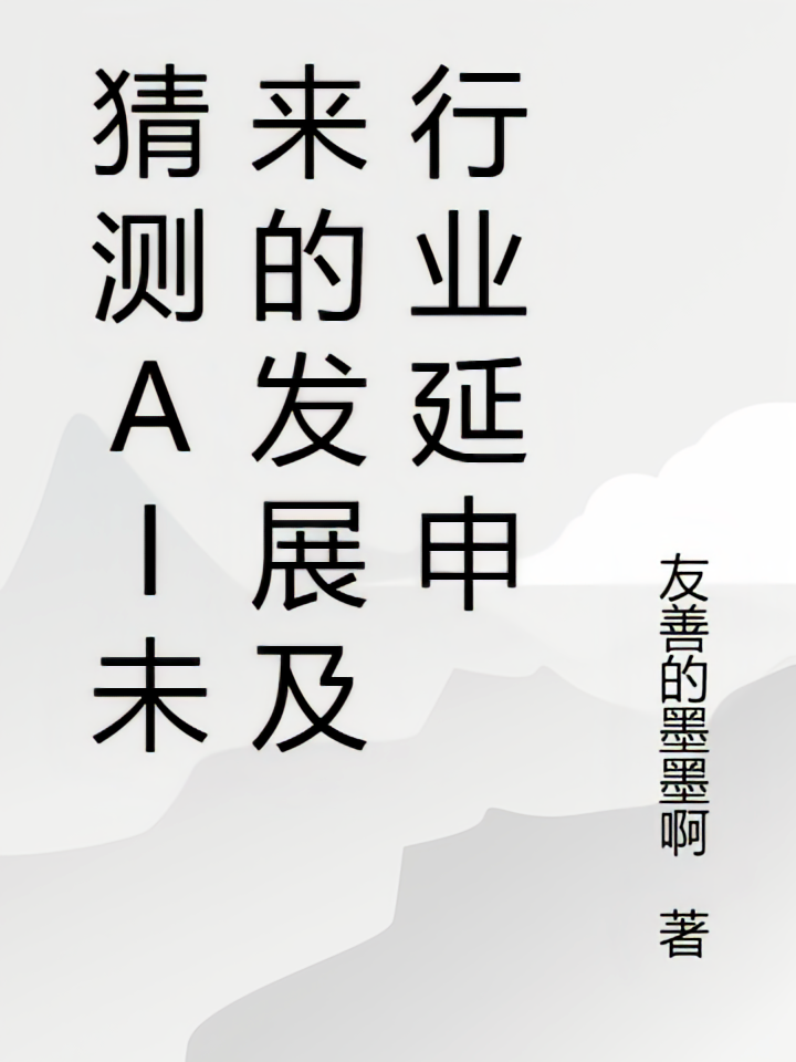 猜测AI未来的发展及行业延申