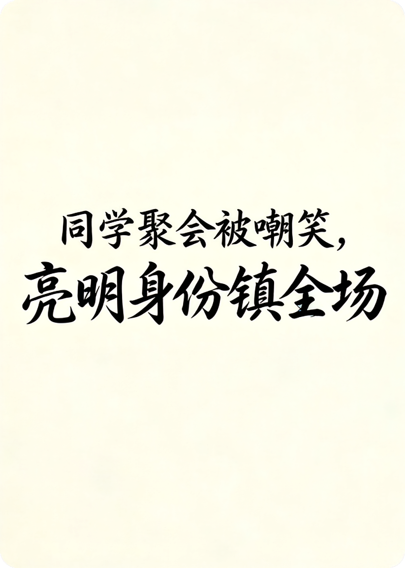 同学聚会被嘲笑，亮明身份镇全场