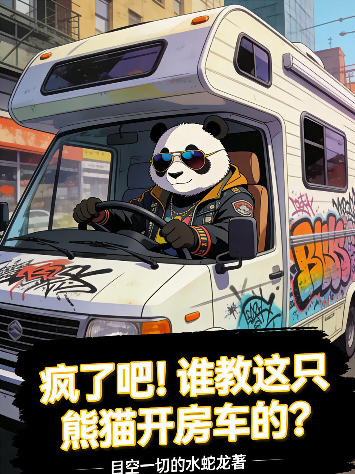疯了吧！谁教这只熊猫开房车的？