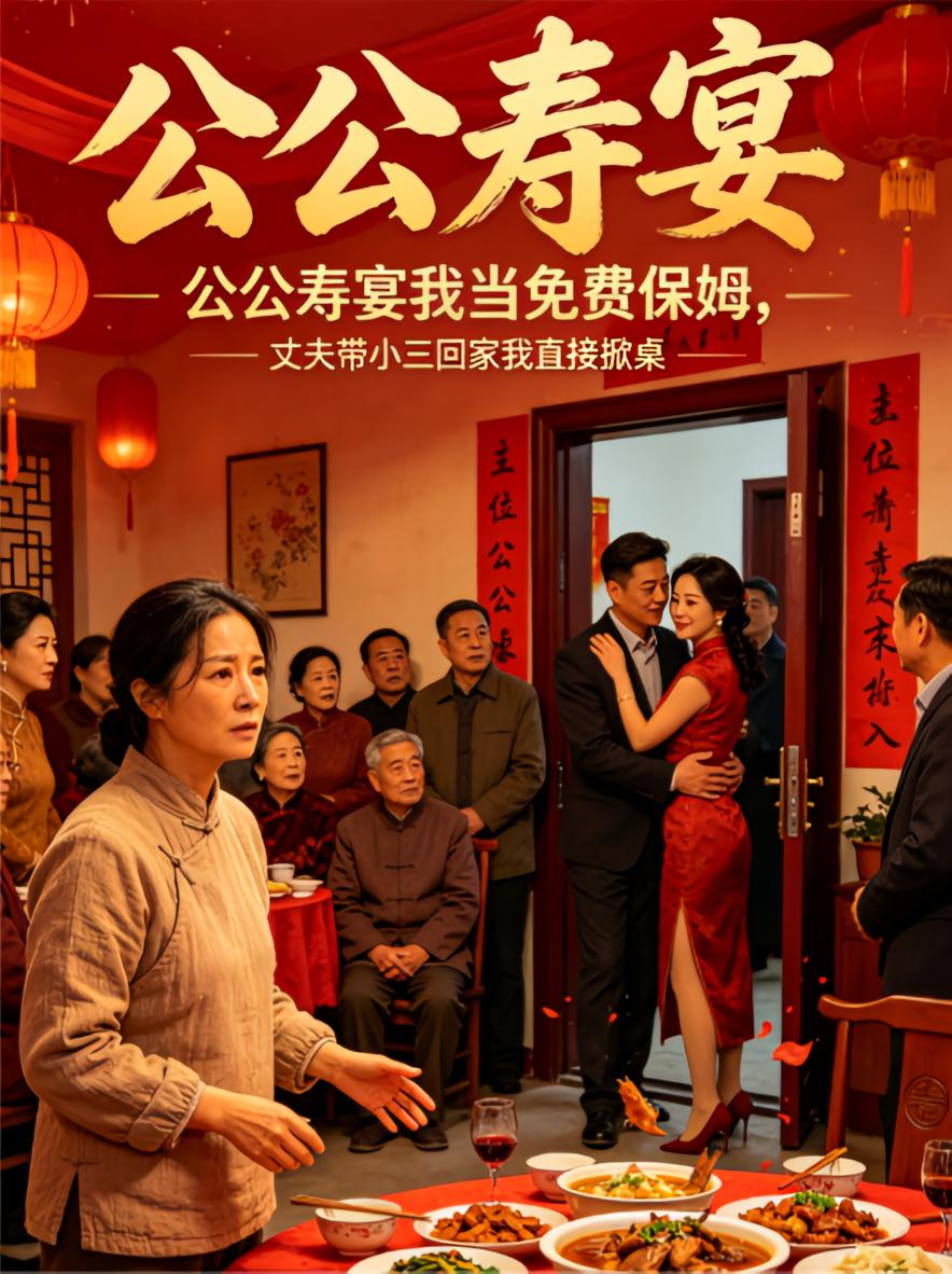 公公寿宴我当免费保姆，丈夫带小三回家我直接掀桌