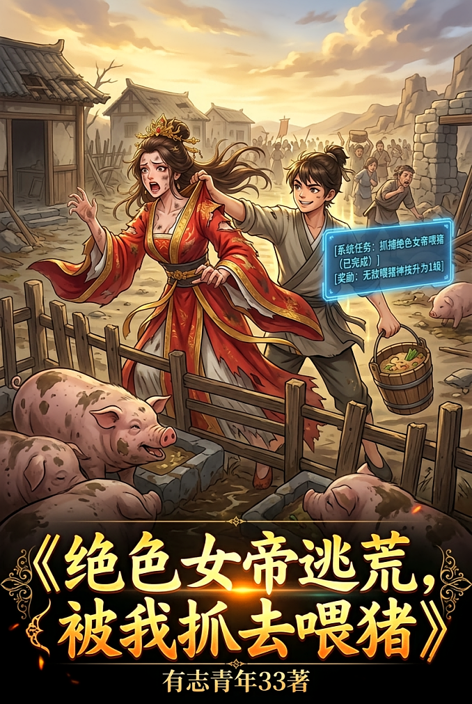 绝色女帝逃荒，被我抓去喂猪
