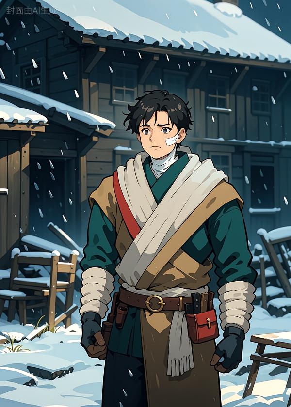 暴风雪中
