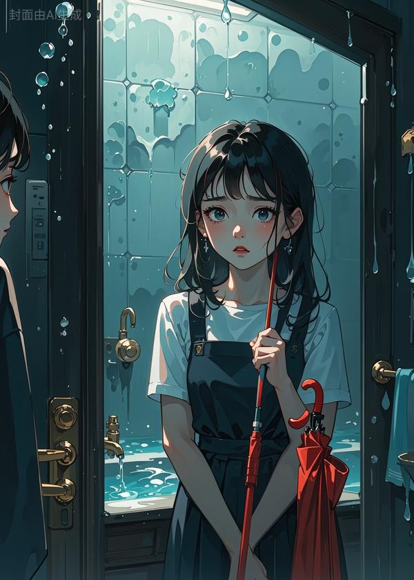 午夜红伞，她在身后