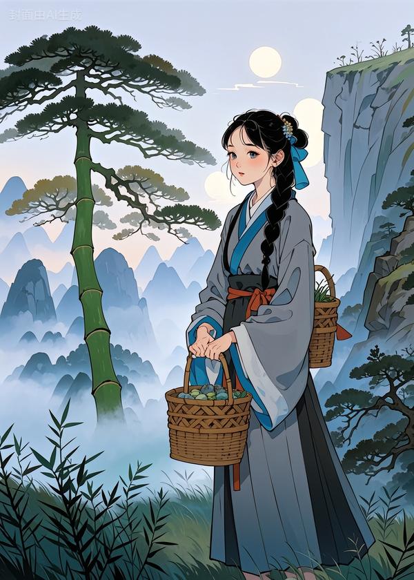 深山采药女