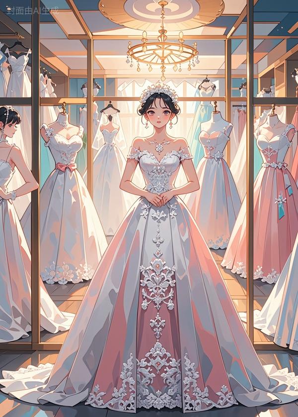 高定婚纱送绿茶？我扔掉钻戒，转身闪婚京圈太子爷