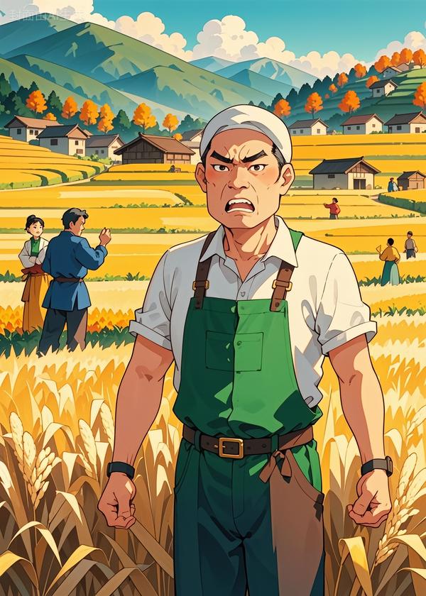 我开走收割机后，全村疯了