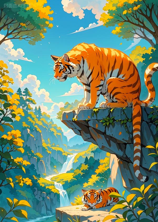 我，一只猫妖，被虎妈认成亲崽后，全森林都疯了