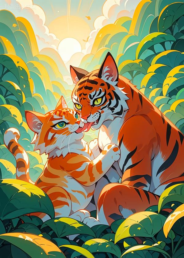 我，一只猫妖，被虎妈认成亲崽后封神了