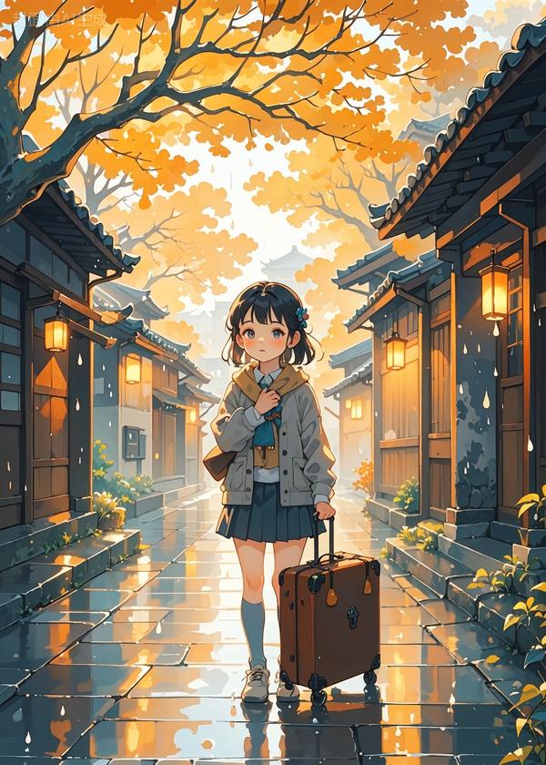 巷口的暖灯