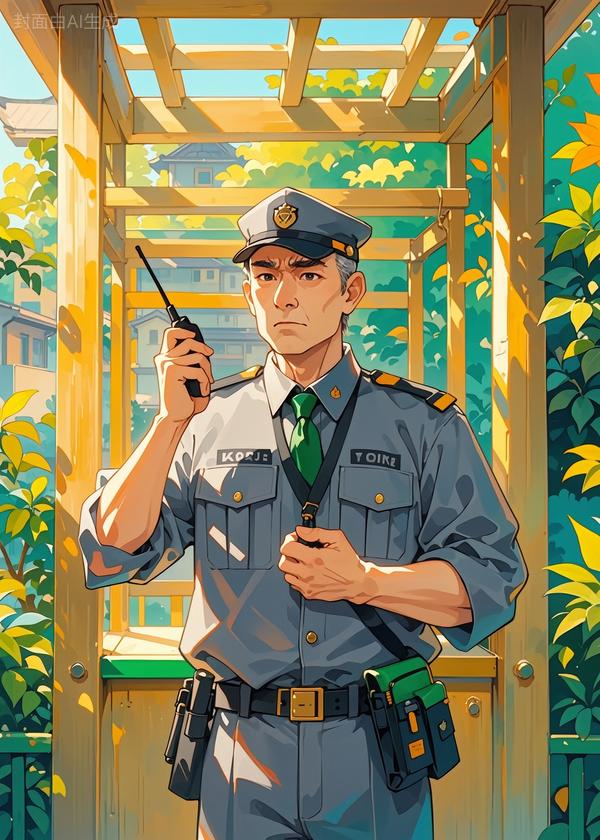 白天当保安拦骑手，晚上当骑手被保安拦下。
