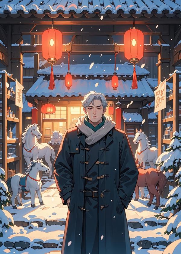 雪中灯