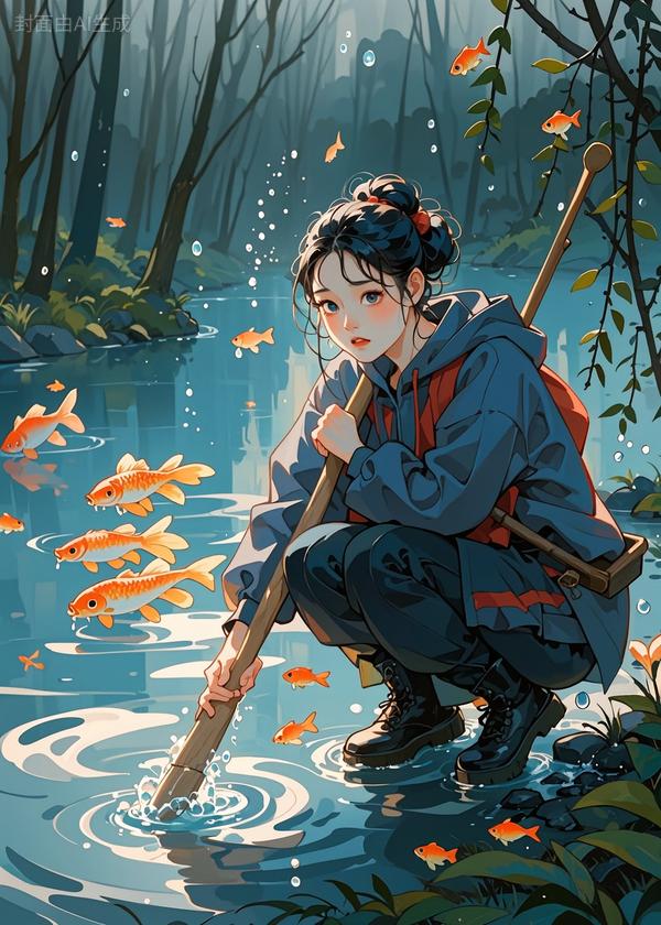 中元夜，未婚夫从河里带回一篓金鳞鱼