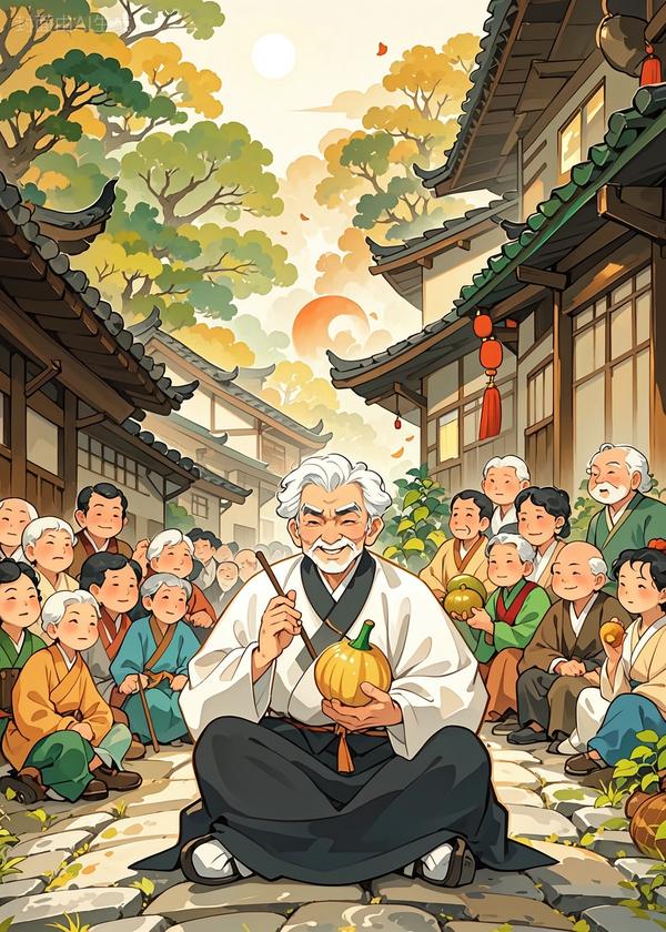 百岁老头，修成葫芦仙